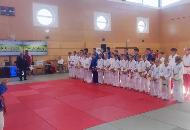 Großkampftag der Judoka Aufstellung
